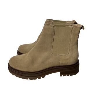 Avellini Made in Portugal Suede Leather Lug Sole Chelsea Boots Size 40/US 9 New